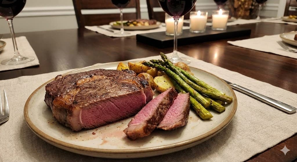 Air Fryer Ribeye Steak (Perfect Medium Rare Every Time)