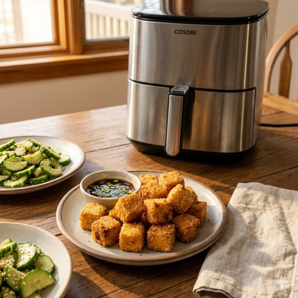 Air Fryer Vegan Tofu Extra Crispy